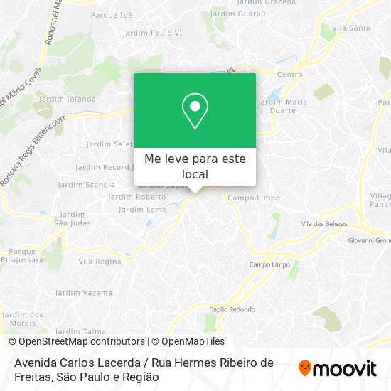 Avenida Carlos Lacerda / Rua Hermes Ribeiro de Freitas mapa
