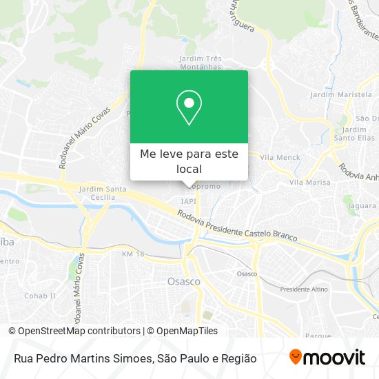 Rua Pedro Martins Simoes mapa