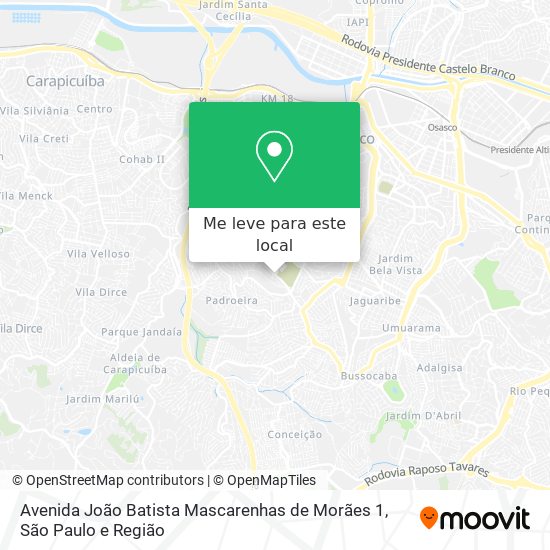 Avenida João Batista Mascarenhas de Morães 1 mapa