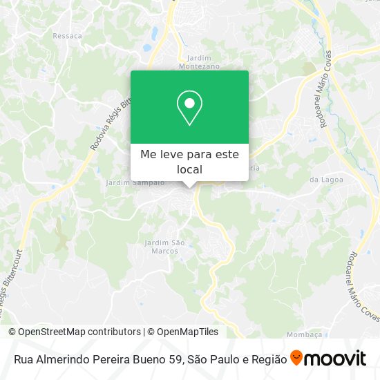 Rua Almerindo Pereira Bueno 59 mapa