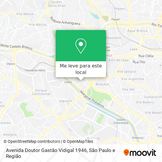 Avenida Doutor Gastão Vidigal 1946 mapa