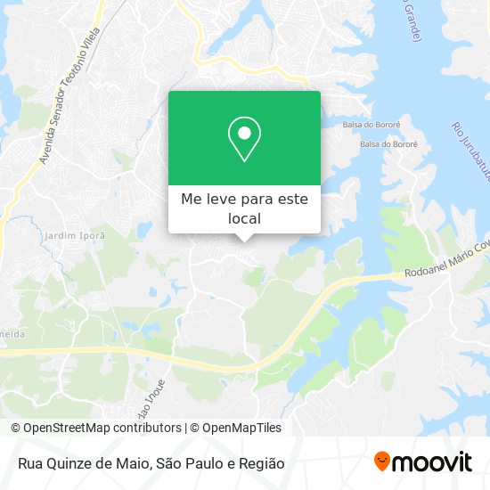 Rua Quinze de Maio mapa
