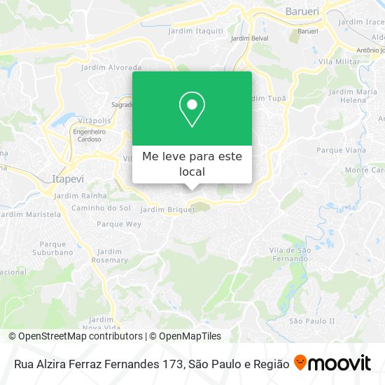 Rua Alzira Ferraz Fernandes 173 mapa