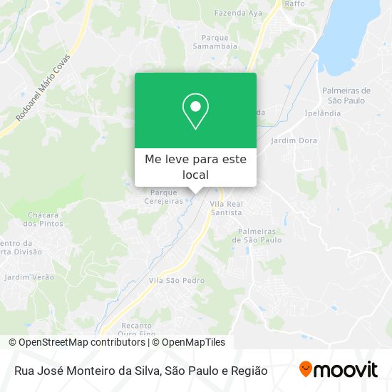 Rua José Monteiro da Silva mapa