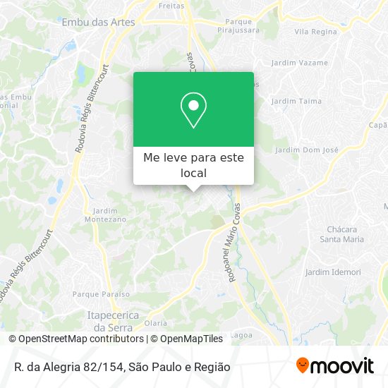 R. da Alegria 82/154 mapa
