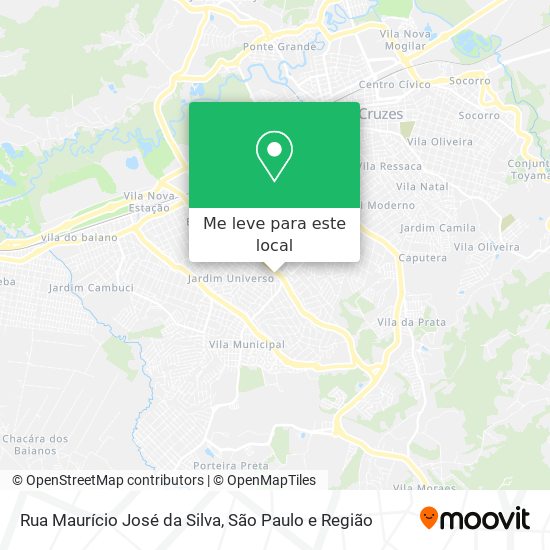 Rua Maurício José da Silva mapa