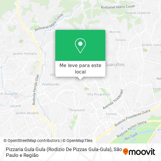 Pizzaria Gula Gula (Rodizio De Pizzas Gula-Gula) mapa