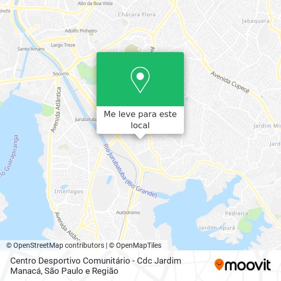 Centro Desportivo Comunitário - Cdc Jardim Manacá mapa