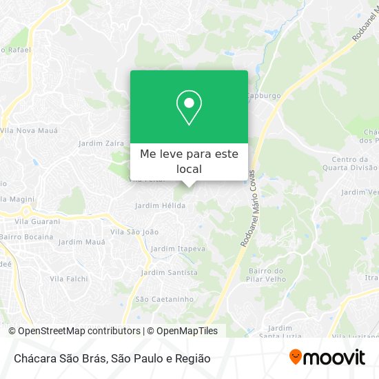 Chácara São Brás mapa