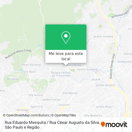 Rua Eduardo Mesquita / Rua César Augusto da Silva mapa