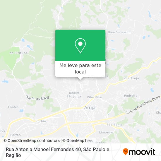 Rua Antonia Manoel Fernandes 40 mapa