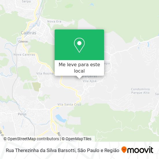 Rua Therezinha da Silva Barsotti mapa