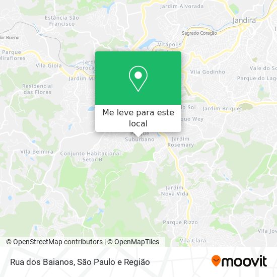 Rua dos Baianos mapa