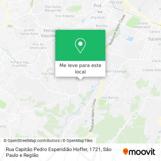 Rua Capitão Pedro Esperidião Hoffer, 1721 mapa