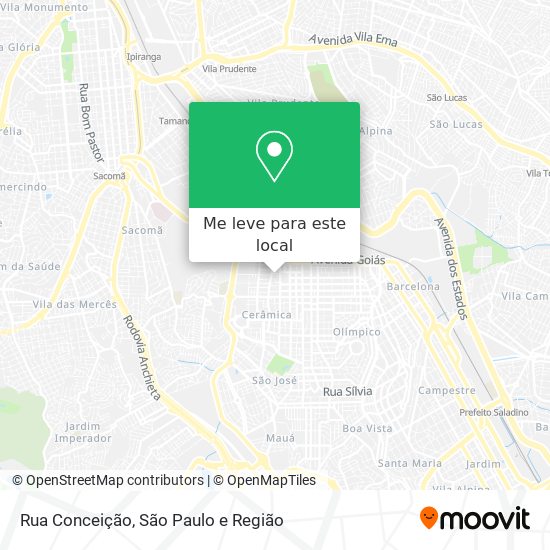 Rua Conceição mapa