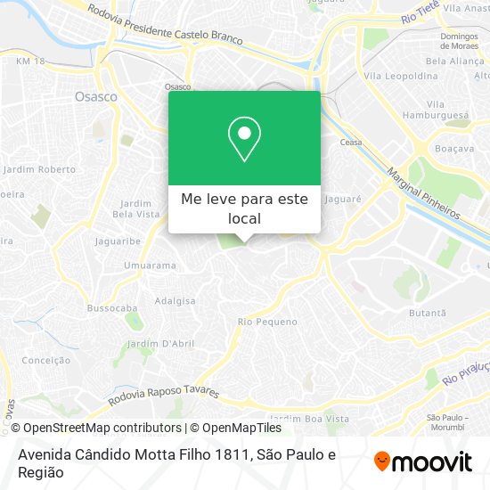 Avenida Cândido Motta Filho 1811 mapa