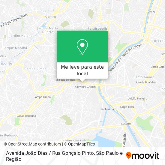 Avenida João Dias / Rua Gonçalo Pinto mapa