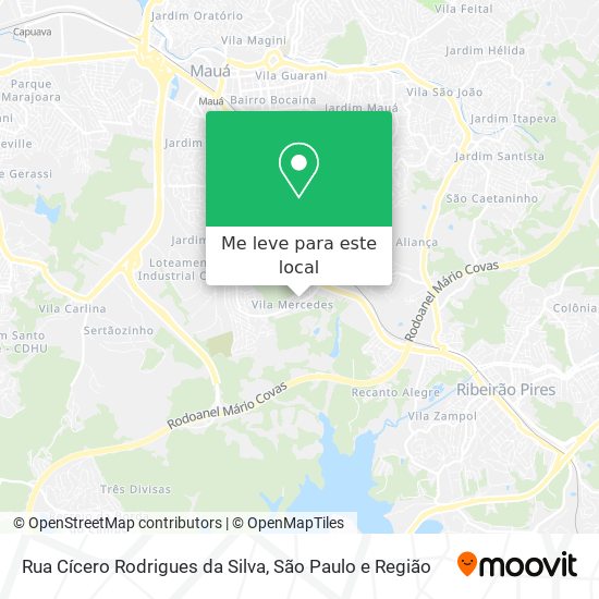 Rua Cícero Rodrigues da Silva mapa