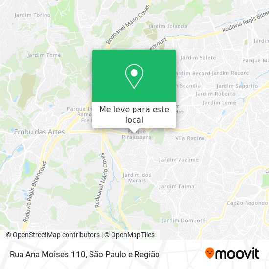 Rua Ana Moises 110 mapa
