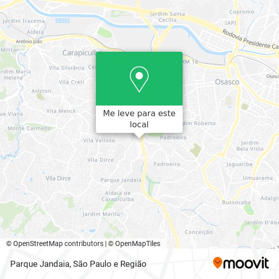 Parque Jandaia mapa