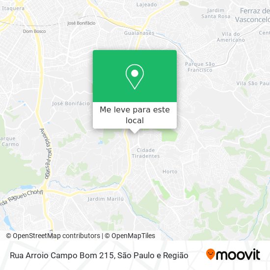 Rua Arroio Campo Bom 215 mapa