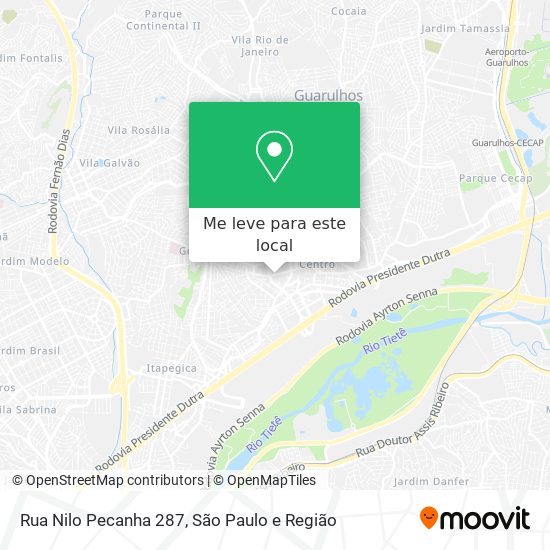Rua Nilo Pecanha 287 mapa