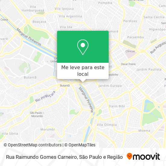 Rua Raimundo Gomes Carneiro mapa