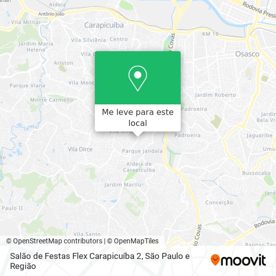 Salão de Festas Flex Carapicuíba 2 mapa