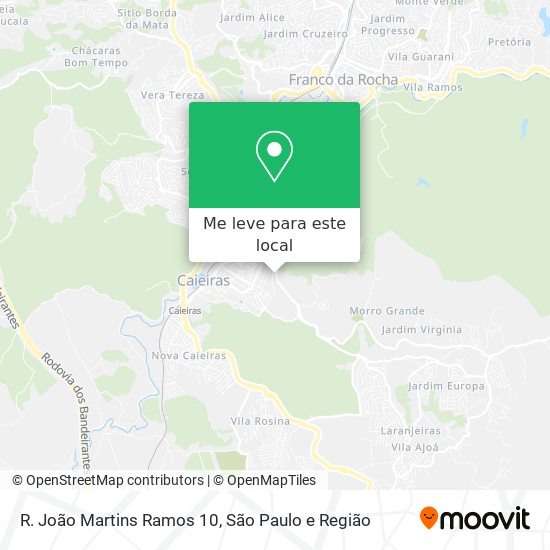 R. João Martins Ramos 10 mapa