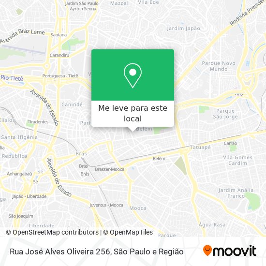 Rua José Alves Oliveira 256 mapa