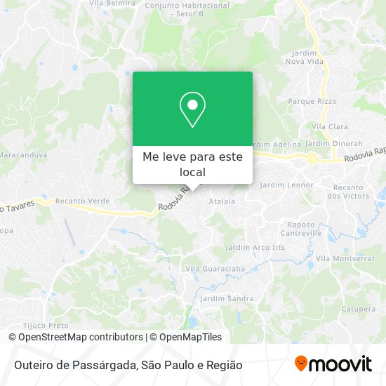 Outeiro de Passárgada mapa