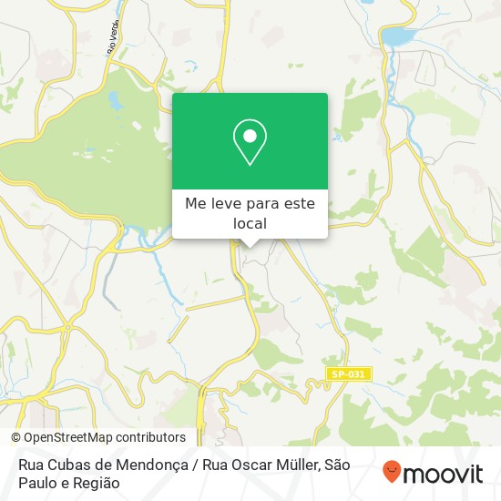 Rua Cubas de Mendonça / Rua Oscar Müller mapa