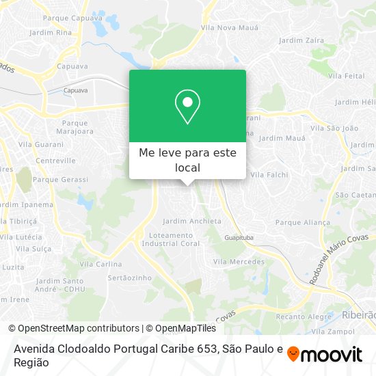 Avenida Clodoaldo Portugal Caribe 653 mapa