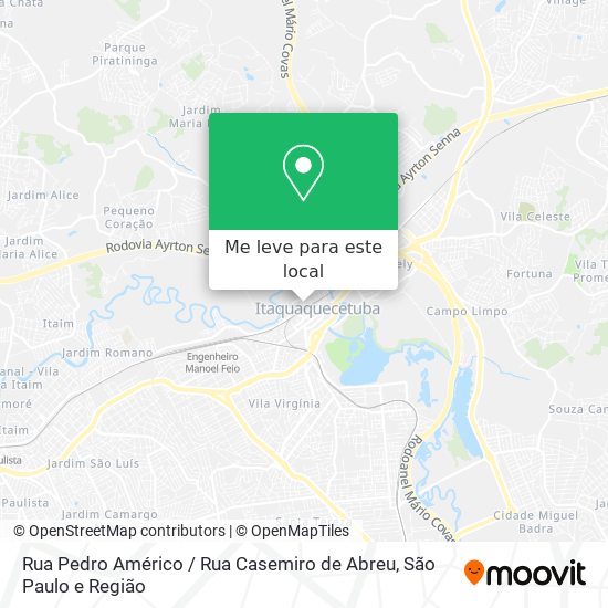 Rua Pedro Américo / Rua Casemiro de Abreu mapa