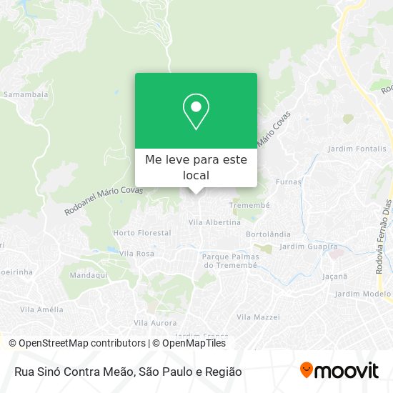Rua Sinó Contra Meão mapa