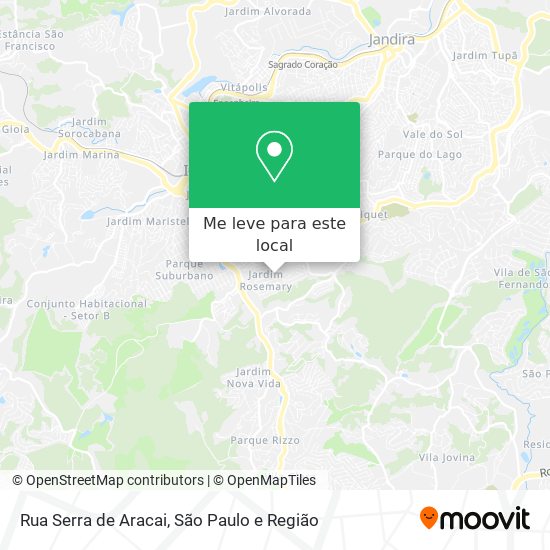 Rua Serra de Aracai mapa