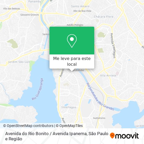 Avenida do Rio Bonito / Avenida Ipanema mapa