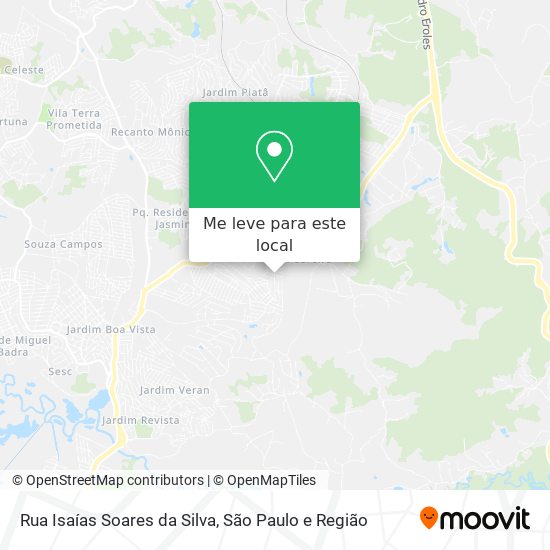 Rua Isaías Soares da Silva mapa