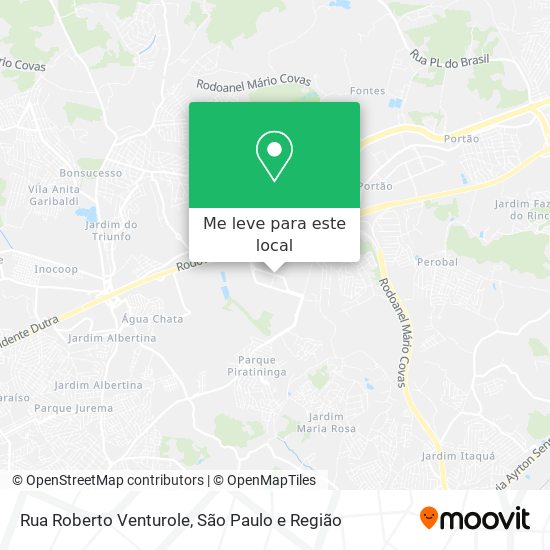 Rua Roberto Venturole mapa