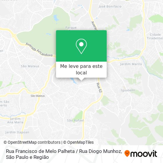 Rua Francisco de Melo Palheta / Rua Diogo Munhoz mapa
