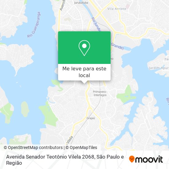 Avenida Senador Teotônio Vilela 2068 mapa