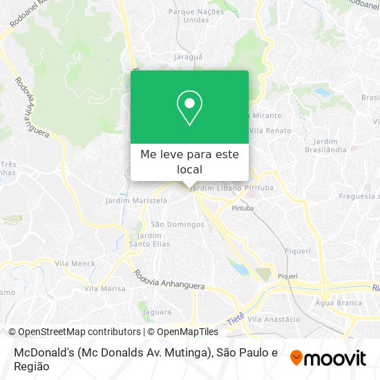 McDonald's (Mc Donalds Av. Mutinga) mapa