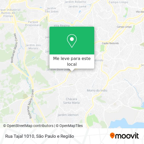 Rua Tajal 1010 mapa