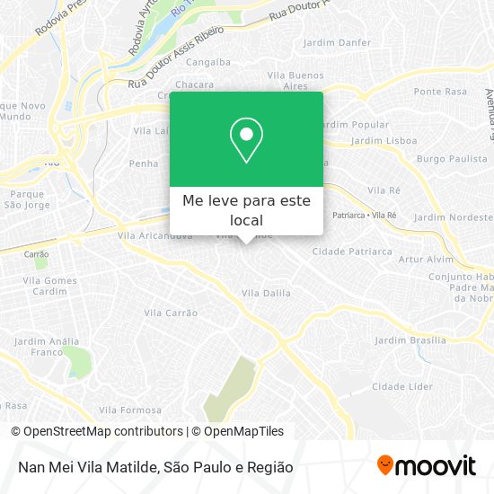 Nan Mei Vila Matilde mapa