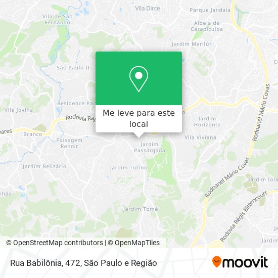 Rua Babilônia, 472 mapa