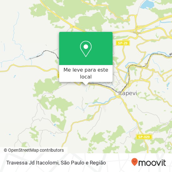 Travessa Jd Itacolomi mapa