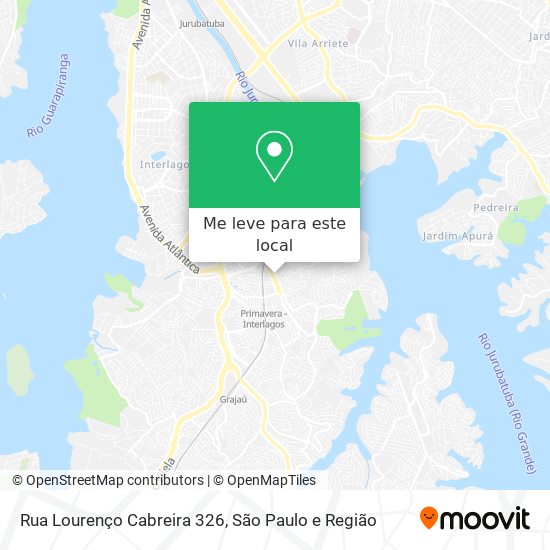 Rua Lourenço Cabreira 326 mapa