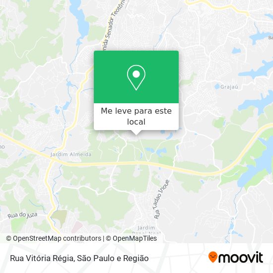 Rua Vitória Régia mapa