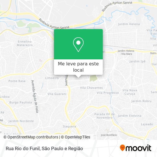 Rua Rio do Funil mapa