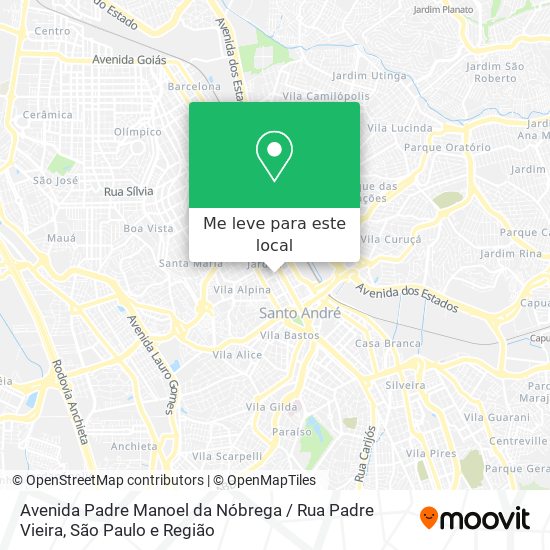 Avenida Padre Manoel da Nóbrega / Rua Padre Vieira mapa